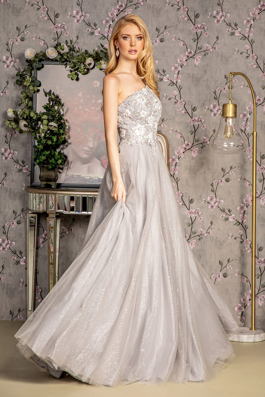 Captivating One-Shoulder Gown by GLSbyGloria: Elevate Your Formal Look