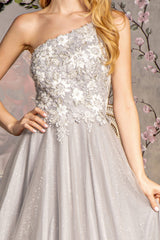 Captivating One-Shoulder Gown by GLSbyGloria: Elevate Your Formal Look