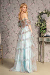 **GLSbyGloria GL3394: A Blue Off-the-Shoulder Gown for Unforgettable Occasions**