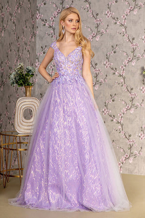 Ethereal Elegance: GLSbyGloria's Lilac AppliquÃ©d Corset Gown for Unforgettable Occasions