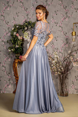 **GLS by Gloria: Captivating Illusion Evening Gown for Unforgettable Nights**