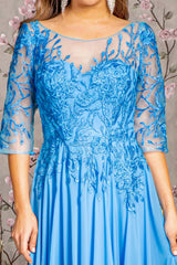 **GLS by Gloria: Enchanting Illusion Evening Gown for Unforgettable Occasions**