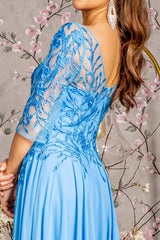 **GLS by Gloria: Enchanting Illusion Evening Gown for Unforgettable Occasions**