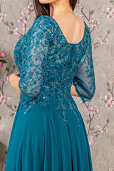 **GLSbyGloria GL3447: Embroidered Elegance for Unforgettable Occasions**