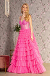 **GLS by Gloria: Shimmering Sheer Corset Gown for Unforgettable Occasions**