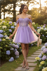 Lilac MQ2080 Dama Quinceañera Dress