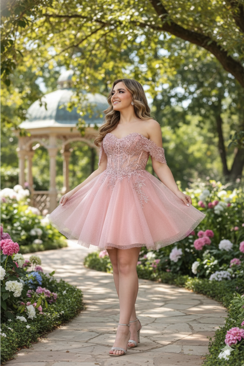 Lilac MQ2080 Dama Quinceañera Dress
