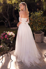 Cinderella Divine A1036W: A Lace and Blossom Masterpiece for Weddings and Formal Occasions