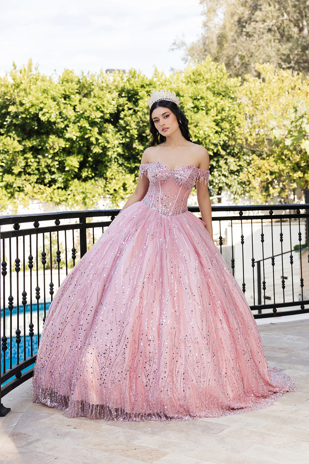Sweet 16 RoseGold Ball Gown LK264 by Layla K