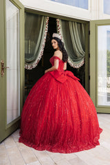 Red Sweet 16 Ball Gown by Layla K