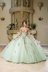 Sweetheart Ruffle Sequin Gown by Layla K