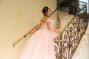 Layla K LK280 3D Floral Off-Shoulder Ball Gown