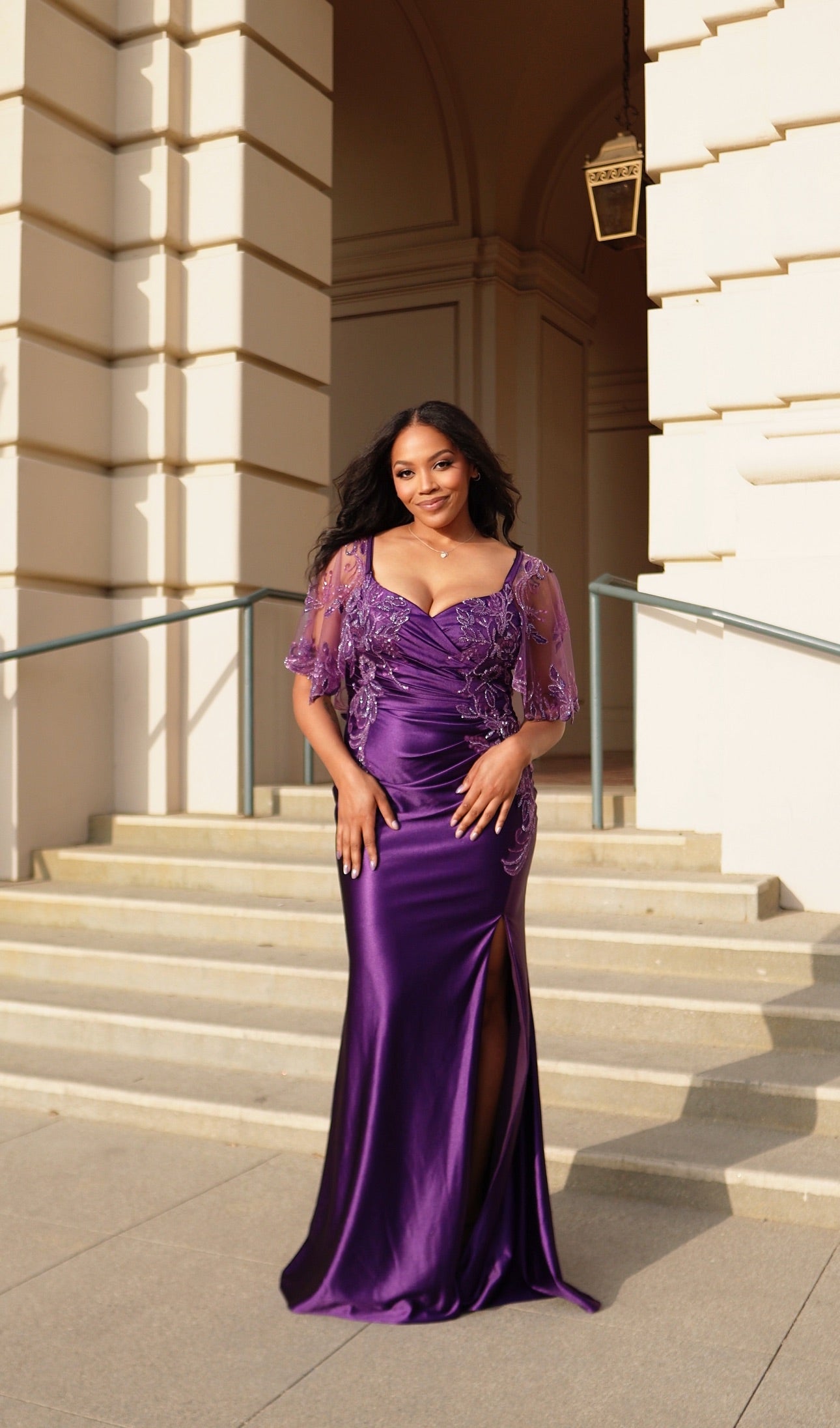Plus Size Sequin Mermaid Gown by May Queen MQ2173B