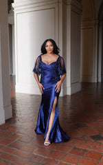 Plus Size Sequin Mermaid Gown by May Queen MQ2173B