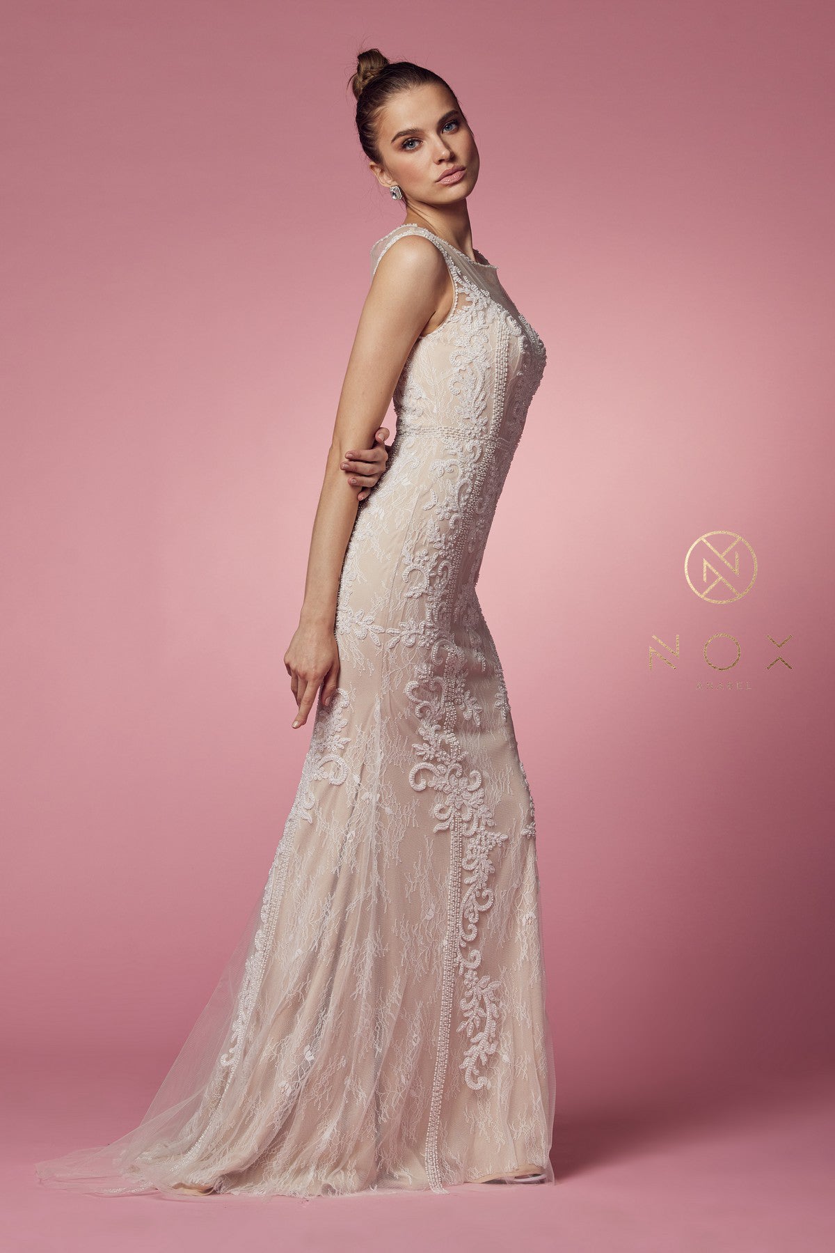 Allure's Captivating Illusion Neckline Gown for Unforgettable Occasions