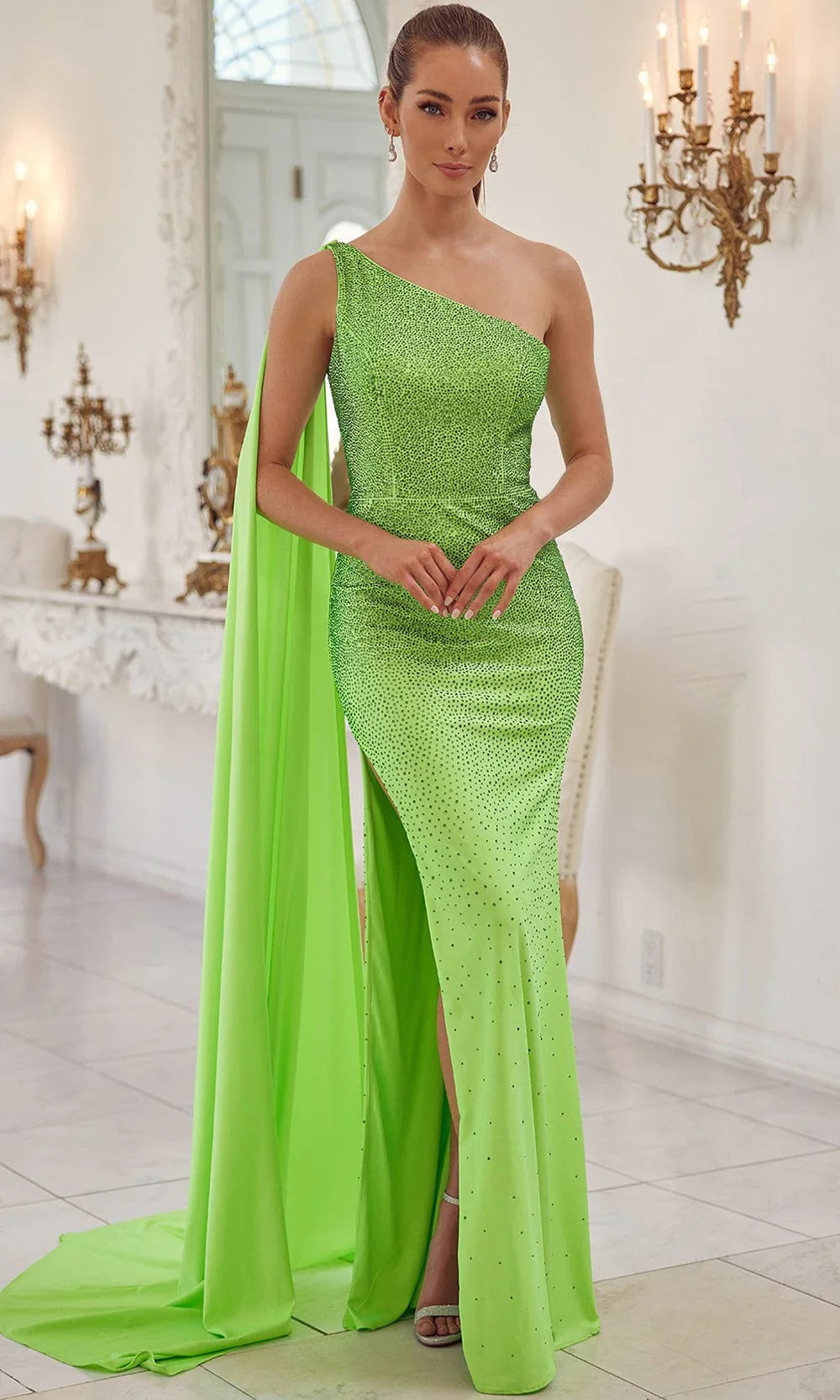 Nox Anabel E1039: Captivating Heatset Stone Dress for Formal Occasions