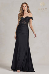 Nox Anabel's Ethereal Lace Corset Gown: Captivate Hearts at Formal Events