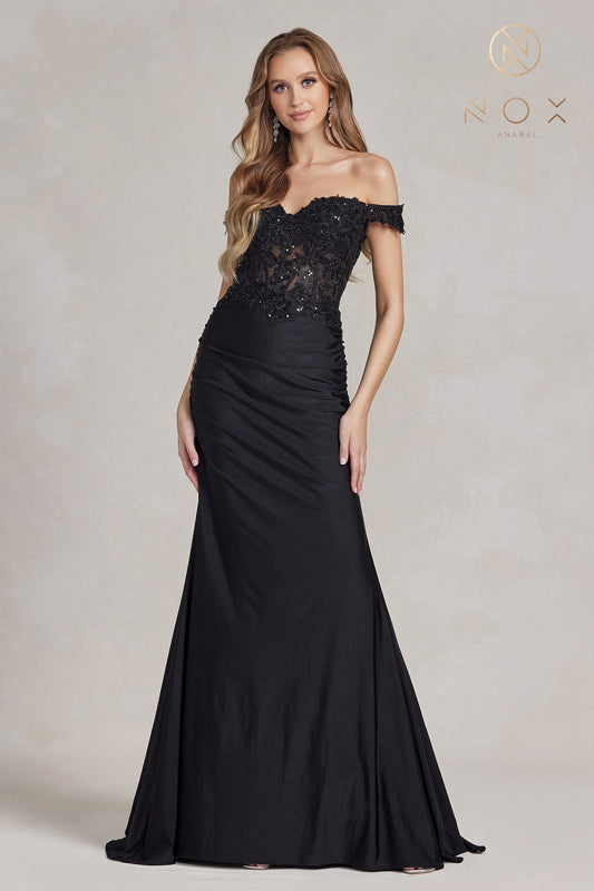 Nox Anabel: Enchanting Lace Corset Gown for Unforgettable Occasions