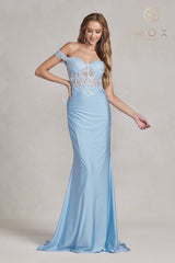 Nox Anabel's Ethereal Lace Corset Gown: Captivate Hearts at Formal Events