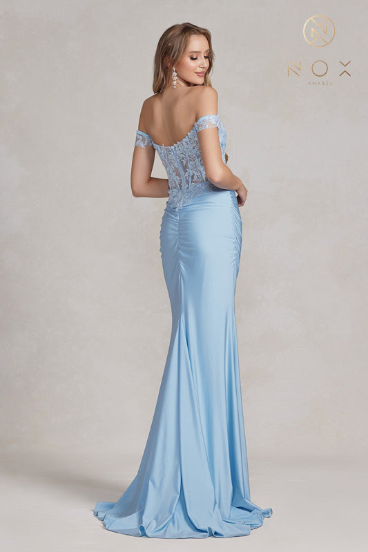 Enchanting Corset Gown: Nox Anabel's E1184 for Unforgettable Moments