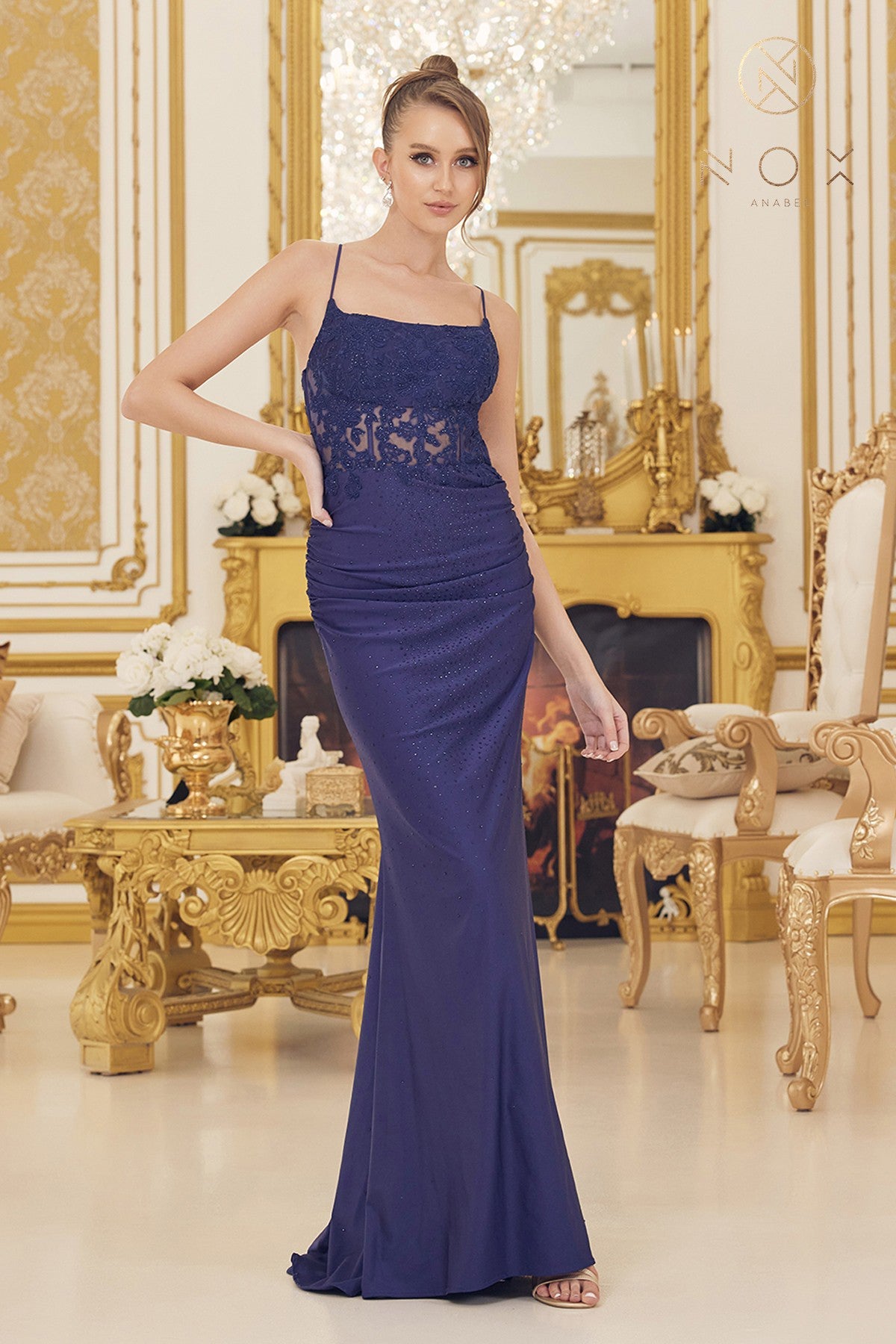 Enchanting Evening Elegance: Nox Anabel's E1186 Gown for Unforgettable Occasions