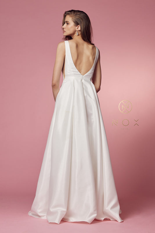 Nox Anabel Bridal's Ethereal Satin Gown: Timeless Elegance for Your Special Day