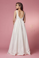 Enchanting Bridal Elegance: Nox Anabel E156W Gown for a Dreamy Wedding