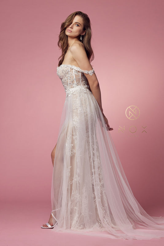 Unveil Your Inner Goddess: Nox Anabel E441 Bridal Gown for Enchanting Occasions