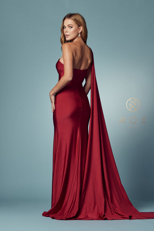 Nox Anabel E475: Captivating Asymmetrical Gown for Unforgettable Moments