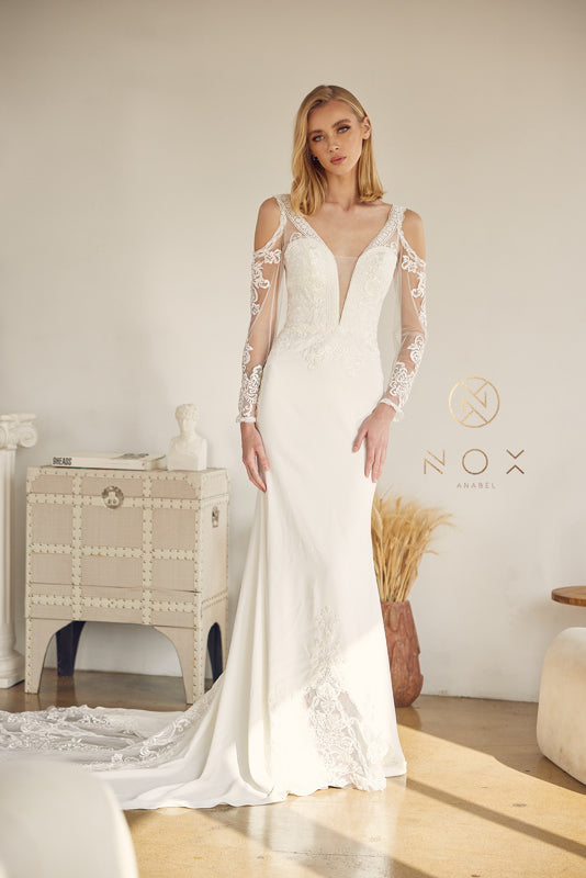 **Nox Anabel Bridal JE916: The Captivating Illusion Gown for Unforgettable Occasions**