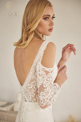 Nox Anabel Bridal JE916: The Enchanting Lace and Embroidery Masterpiece for Bridal Elegance