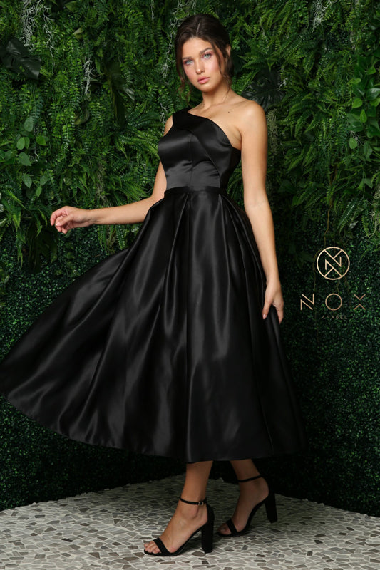 Nox Anabel's Timeless Elegance: JE931 Asymmetrical Dress for Formal Occasions