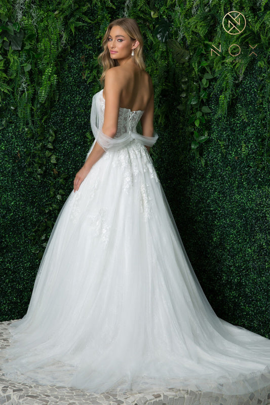 Celestial Enchantment: Nox Anabel JE946 Wedding Dress for Unforgettable Brides