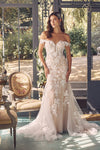 Enchanting Bridal Vision: Nox Anabel's JE974 Wedding Gown
