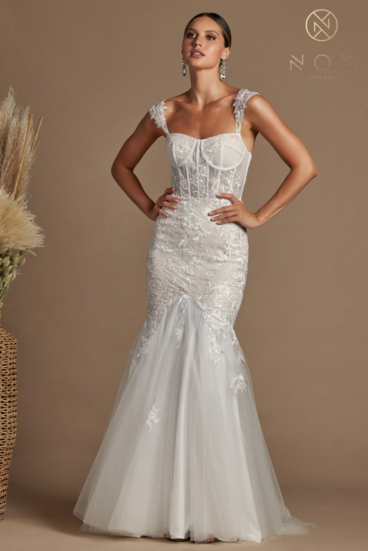 Nox Anabel Bridal: Enchanting Mermaid Gown for Timeless Moments (JS924)