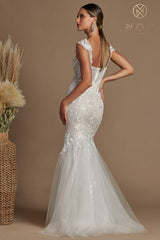 Enchanting Corset Gown: Nox Anabel Bridal JS924 for Timeless Elegance