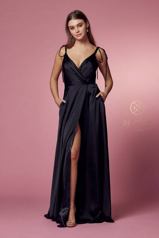 Nox Anabel: Captivating Surplice Dress for Unforgettable Occasions