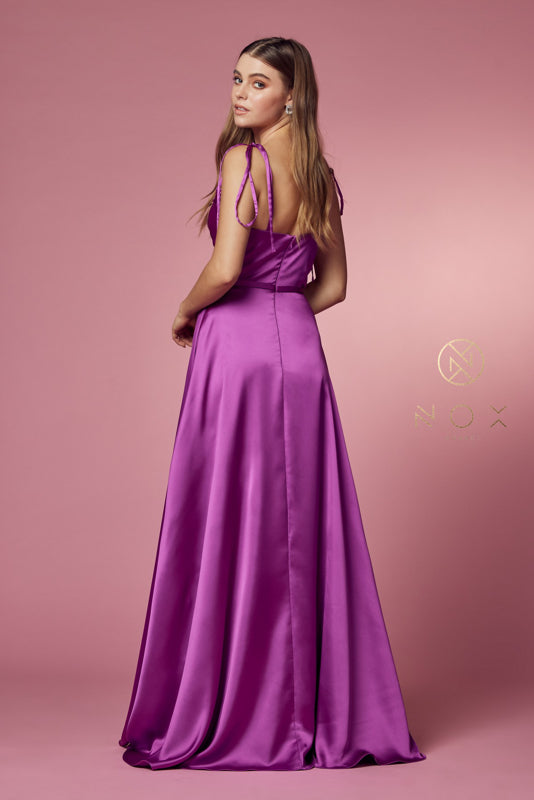 Nox Anabel: Captivating Surplice Dress for Unforgettable Occasions