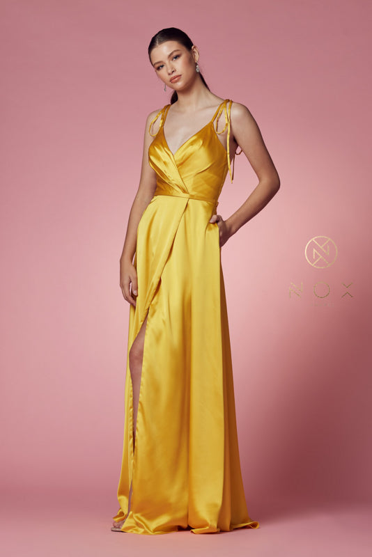 Nox Anabel R1029: Enchanting Surplice Dress for Unforgettable Occasions