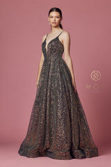 Nox Anabel Shimmering Sequined Evening Gown: Embrace Opulence for Unforgettable Occasions