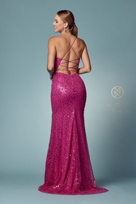 Nox Anabel R1031: Enchanting Sequined Mermaid Gown for Unforgettable Occasions