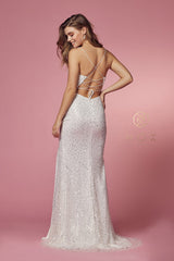 Nox Anabel's Shimmering Sequined Evening Gown: Red Carpet Glamour