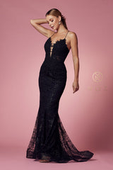 Nox Anabel's Ethereal Gown: Shimmering Lace and Graceful Flow