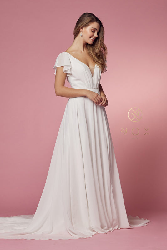 **Nox Anabel's Ethereal Chiffon Gown: Captivate with Grace and Allure**