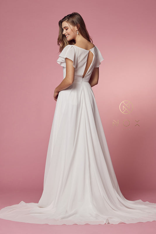 **Nox Anabel's Ethereal Chiffon Gown: Enchanting Elegance for Special Occasions**