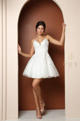 **NoxAnabel: Capture Timeless Elegance in the Lace AppliquÃ© A-Line Dress**