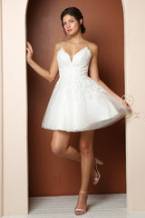NoxAnabel's Enchanting Lace AppliquÃ© Dress: A Vision of Grace and Elegance