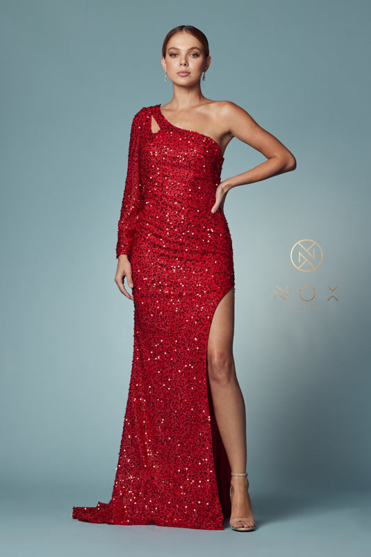 **Nox Anabel: Shimmering Goddess Gown for Unforgettable Occasions**