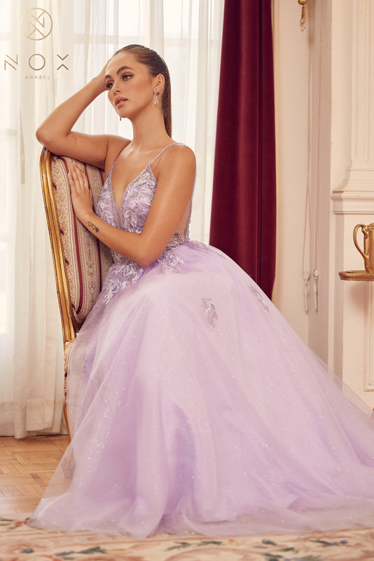 Enchanting Elegance: Nox Anabel T1012 Gown for Unforgettable Occasions