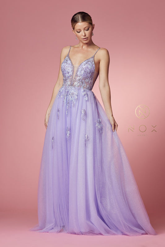 Nox Anabel: Intricate Lace and Shimmering Beads for an Enchanting Bridal Look